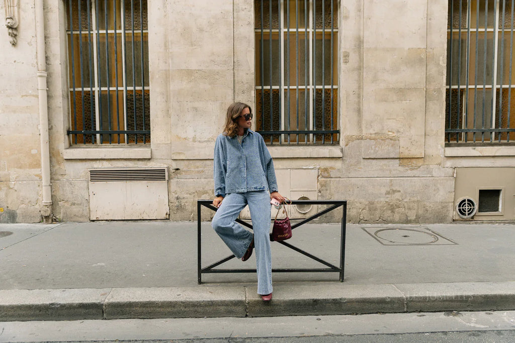 Jodie Jacket Denim - Les Jumelles
