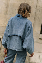 Jodie Jacket Denim - Les Jumelles