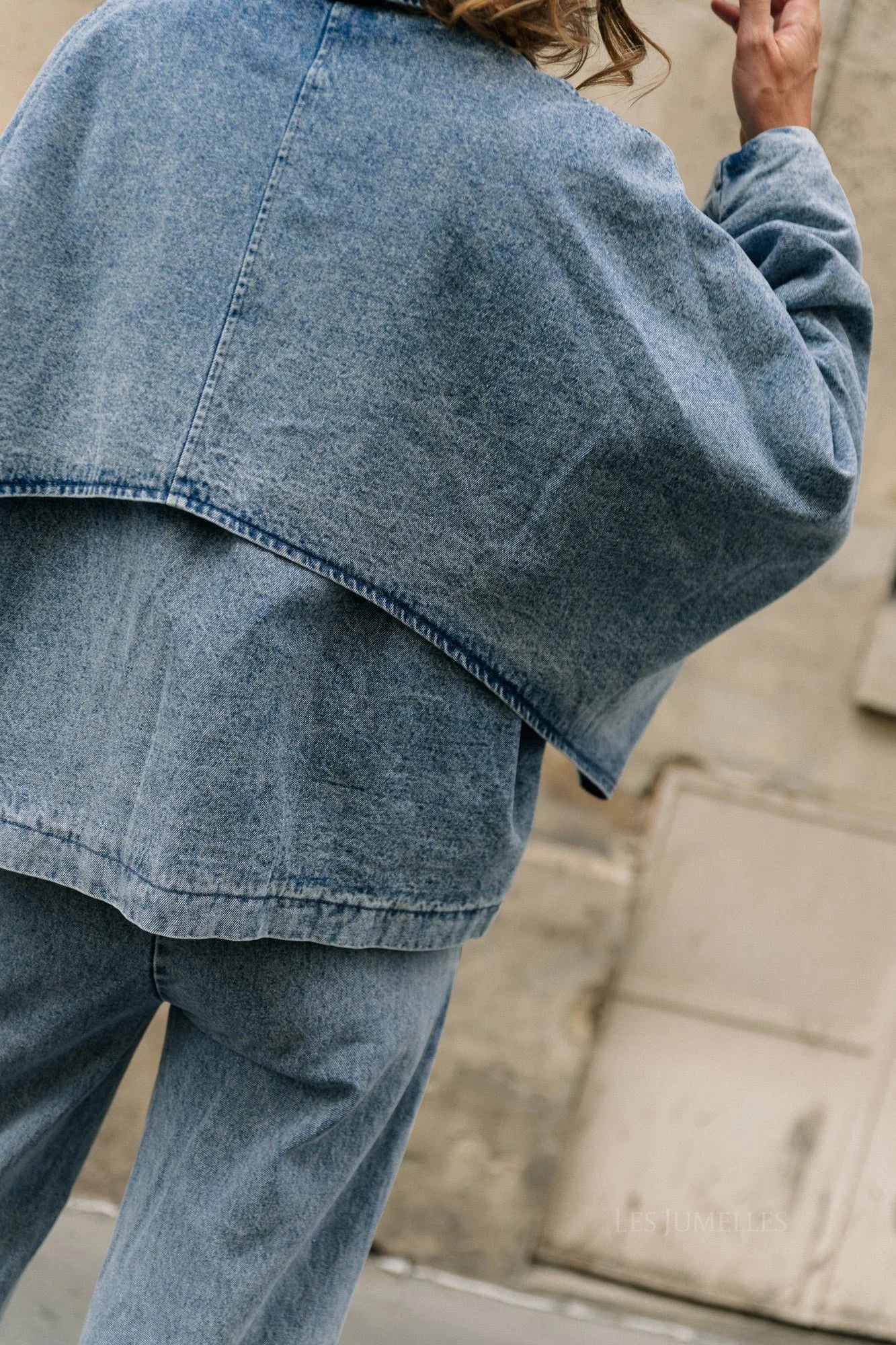 Jodie Jacket Denim - Les Jumelles