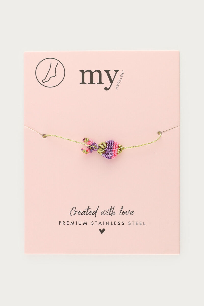 Enkelband met multikleur vis - My Jewellery