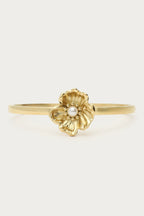 Bangle met ranonkel bloem en imitatieparel - My Jewellery