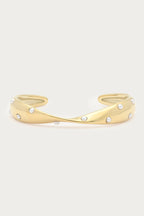 Bold bangle met twist en imitatieparels - My Jewellery
