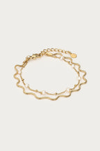 Bold dubbele armband met imitatieparels - My Jewellery