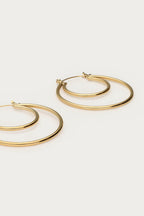 Bold dubbele oorringen groot - My Jewellery