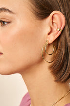Bold dubbele oorringen groot - My Jewellery