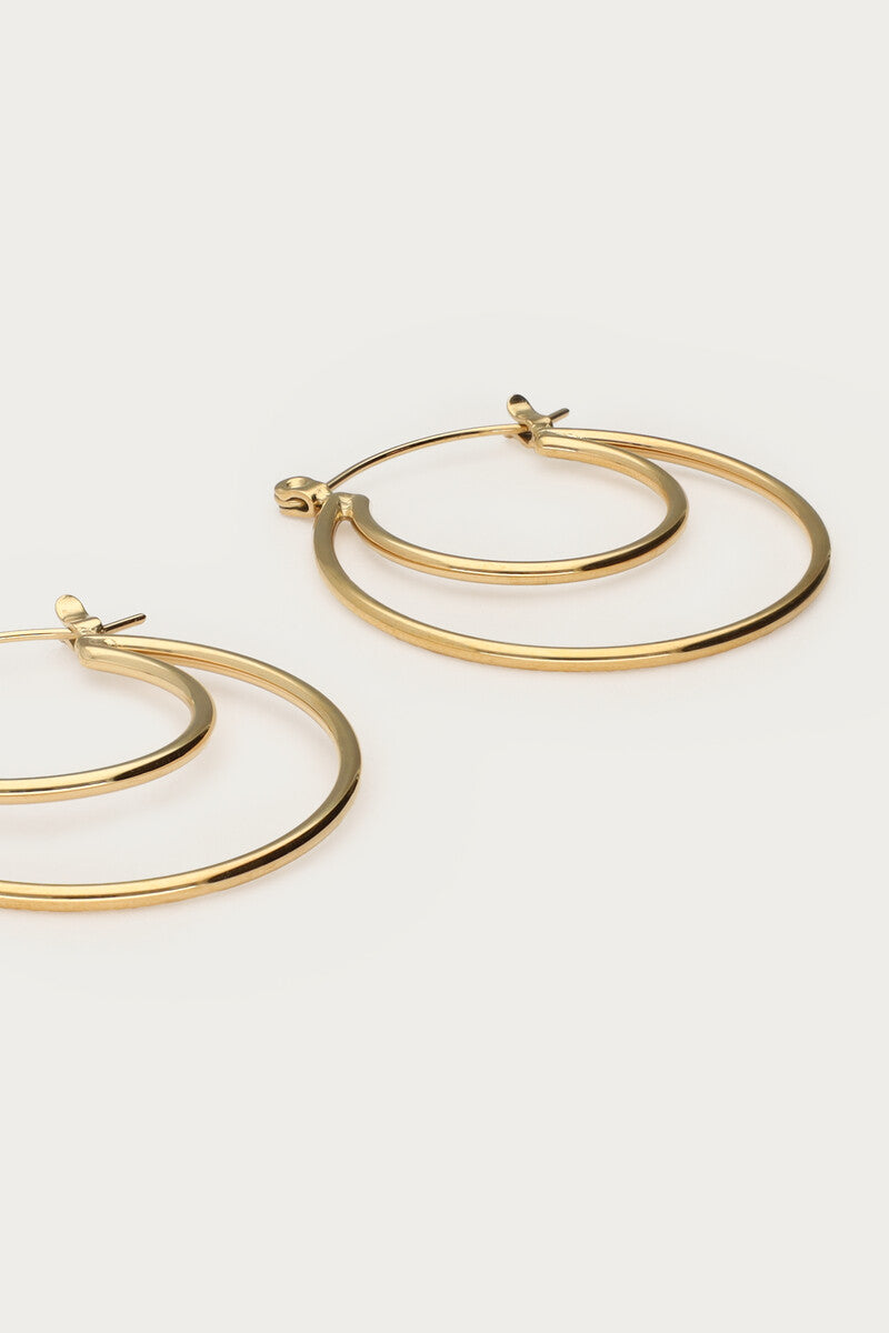Bold dubbele oorringen klein - My Jewellery