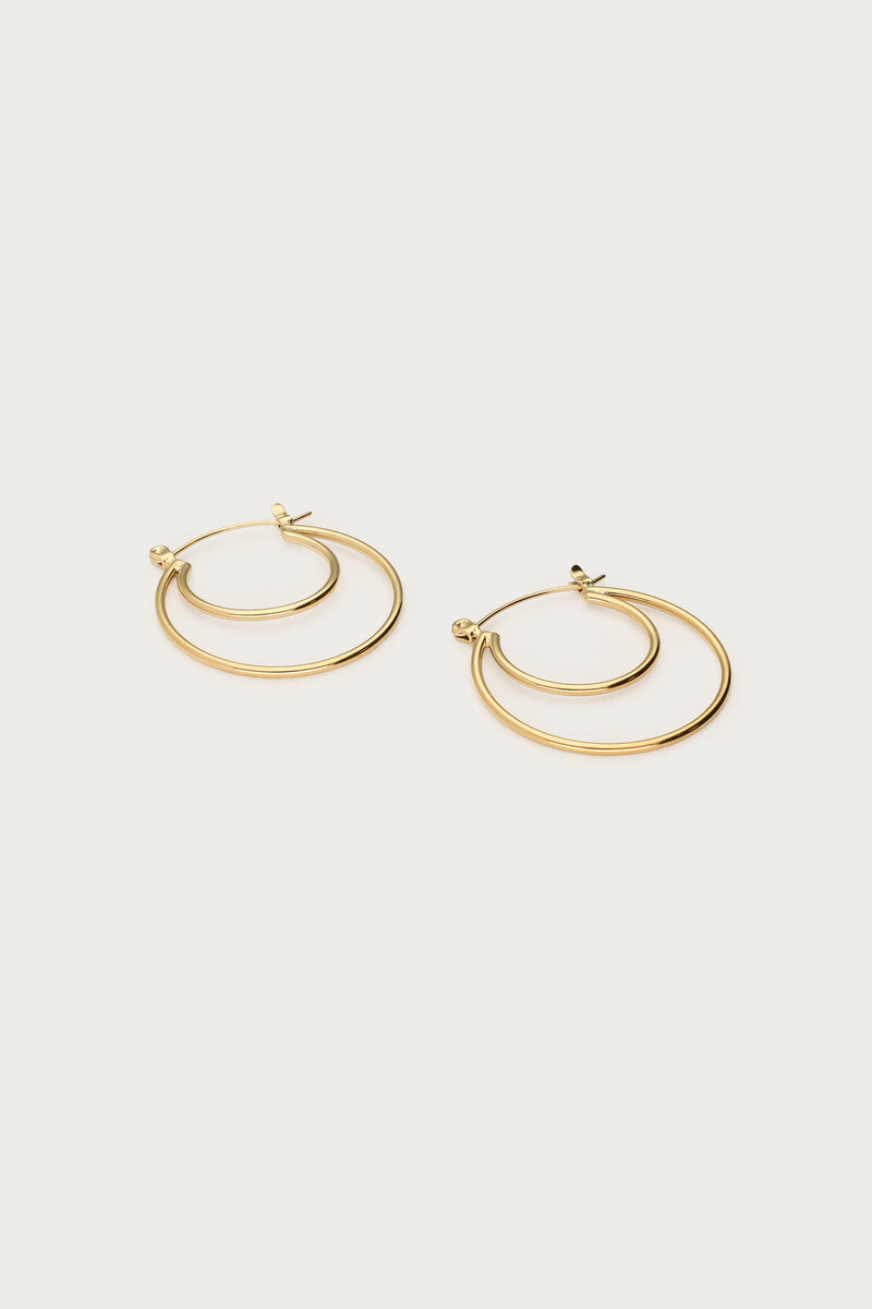 Bold dubbele oorringen klein - My Jewellery