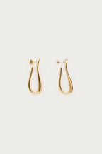 Bold oorringen lange swirl - My Jewellery