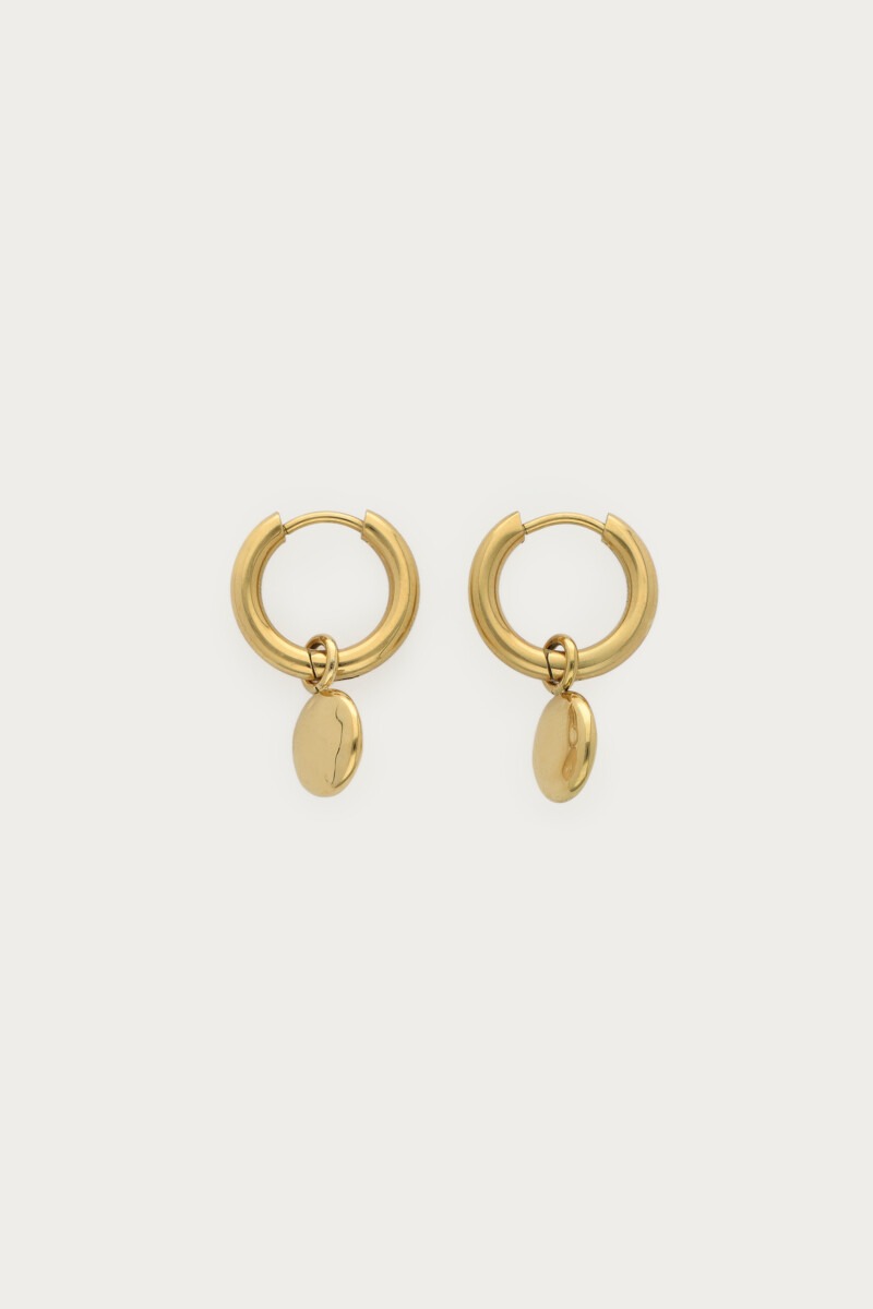 Bold oorringen met ovalen dot - My Jewellery