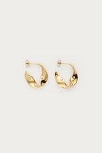 Bold oorringen met swirl en zoetwaterparels - My Jewellery