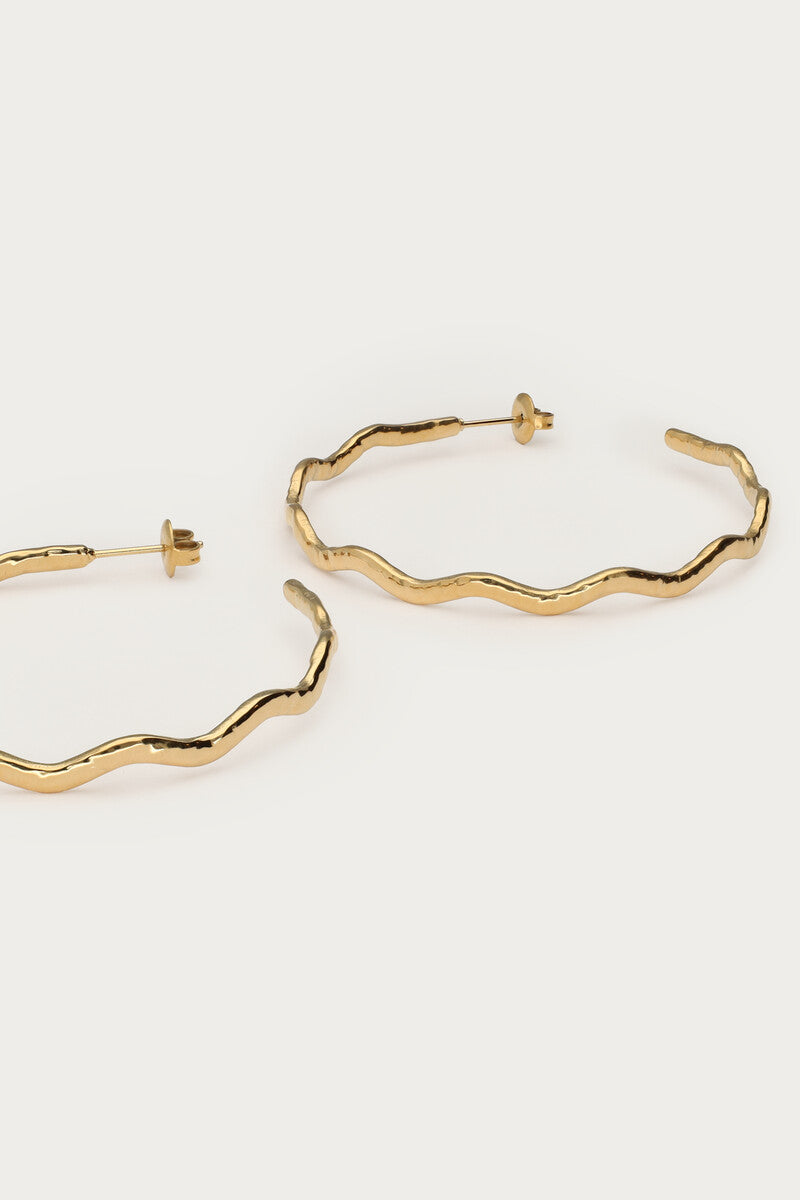 Bold oorringen met swirl - My Jewellery