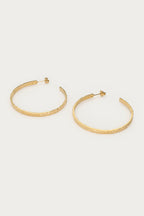 Bold grote oorringen hammered - My Jewellery