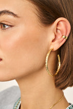Bold grote oorringen hammered - My Jewellery