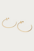 Bold grote oorringen met klaver - My Jewellery