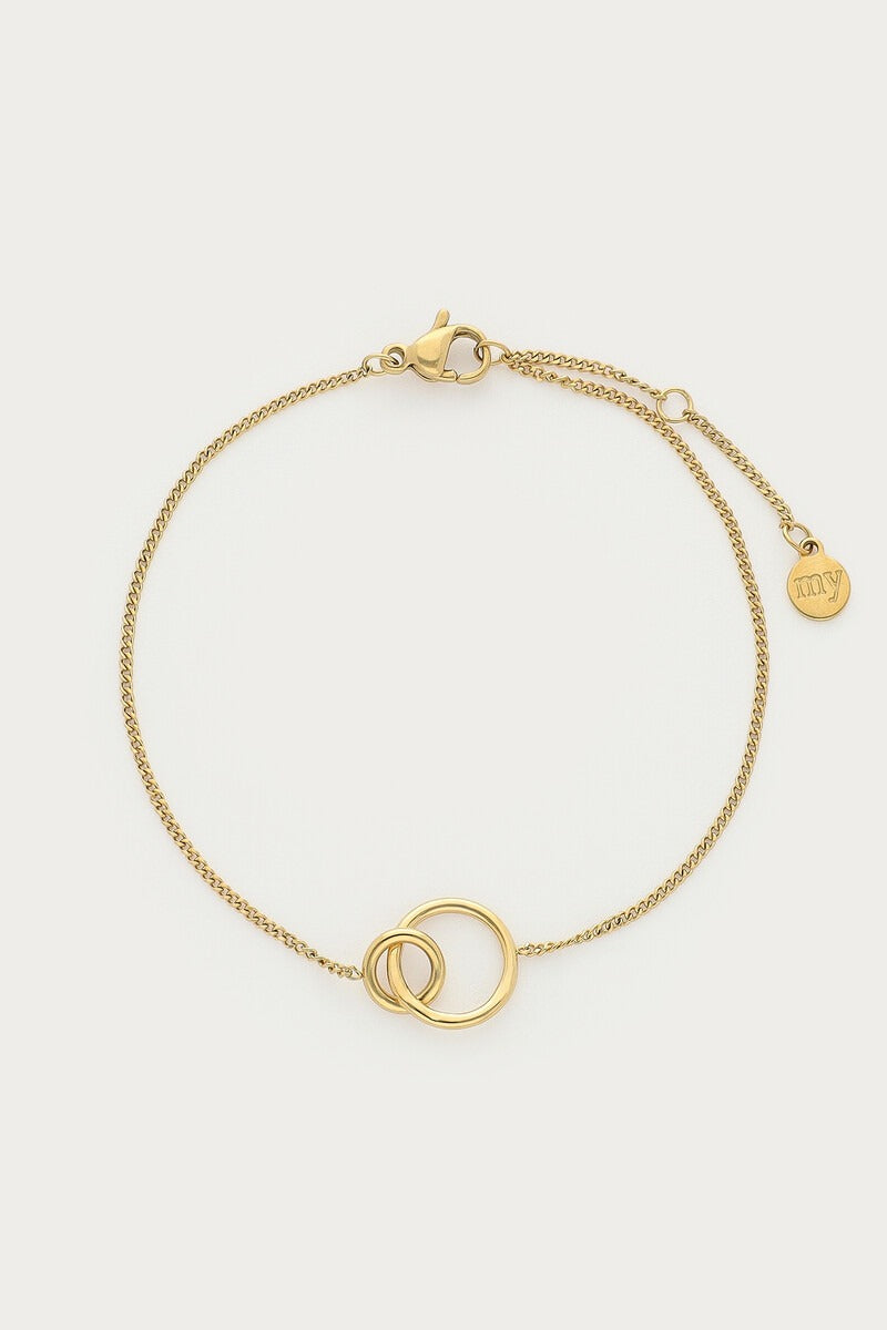 Bold minimalistische armband met open cirkels - My Jewellery