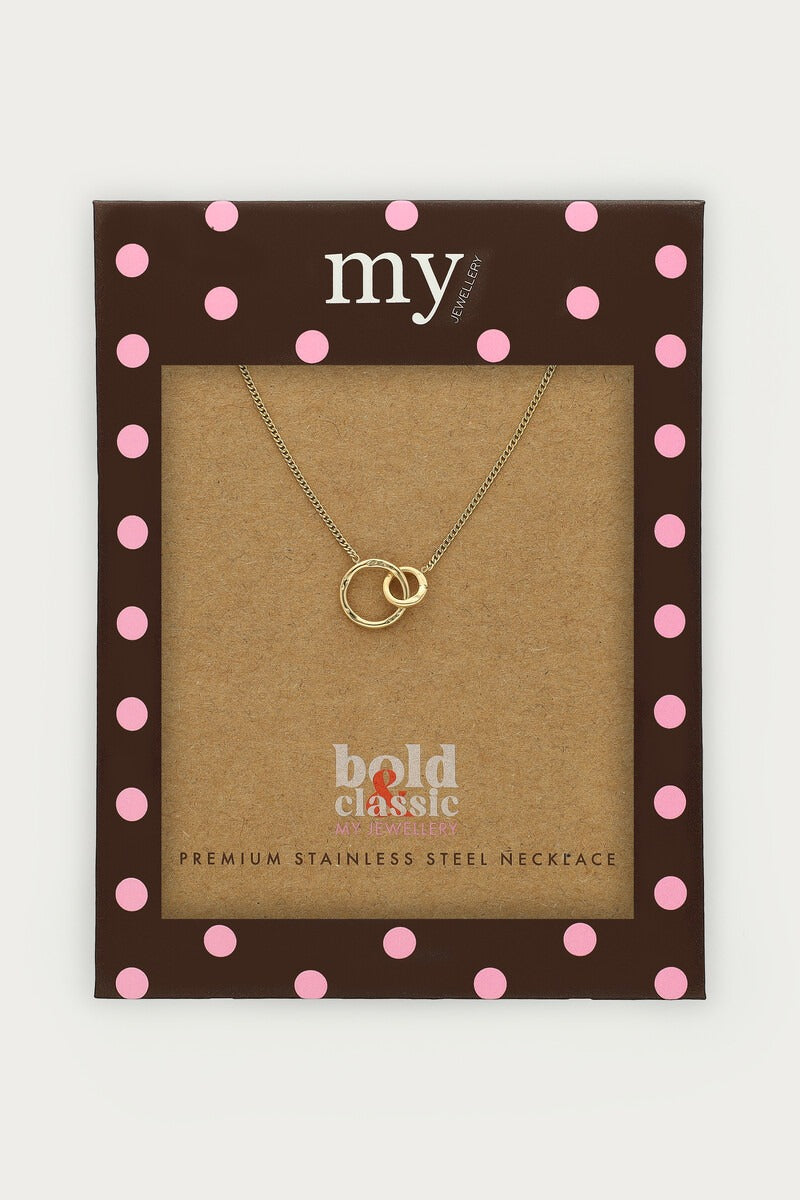 Bold minimalistische ketting met open cirkels - My Jewellery