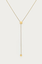 Bold minimalistische y-ketting met dots - My Jewellery