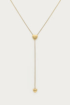 Bold minimalistische y-ketting met hartjes - My Jewellery