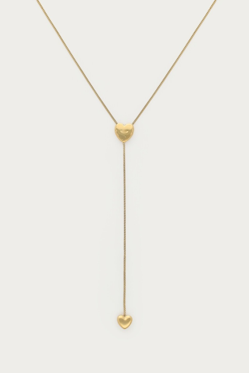 Bold minimalistische y-ketting met hartjes - My Jewellery