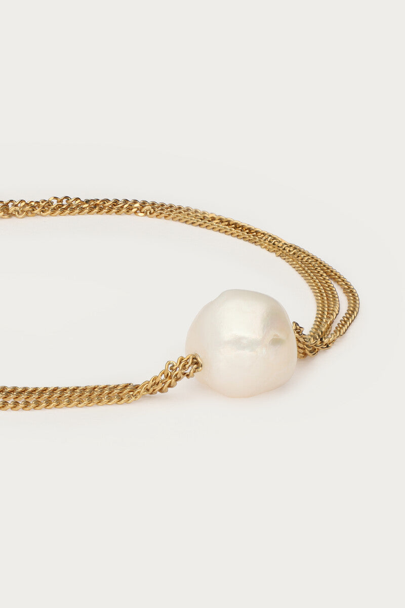 Bold driedubbele armband met imitatieparel - My Jewellery