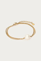 Bold driedubbele armband met imitatieparel - My Jewellery