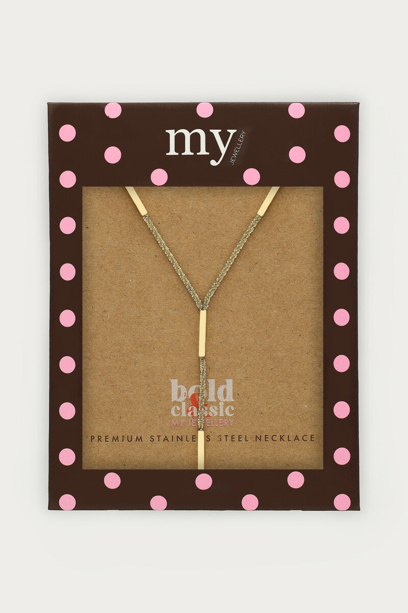 Bold y-ketting met tubes - My Jewellery