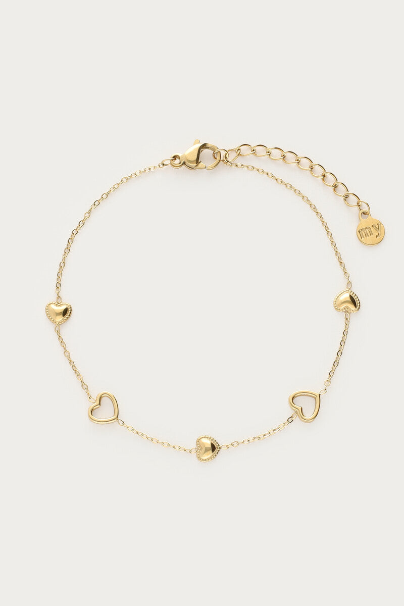 Armband met open hartjes - My Jewellery