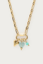 Schakelketting met groene bedels - My Jewellery