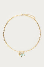 Schakelketting met groene bedels - My Jewellery