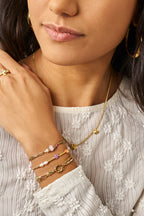 Elastieken armband met bloemen - My Jewellery