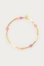 Elastieken armband met bloemen - My Jewellery