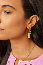Oorringen met bloemen en zoetwaterparels - My Jewellery