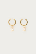 Oorringen met witte schelpen - My Jewellery