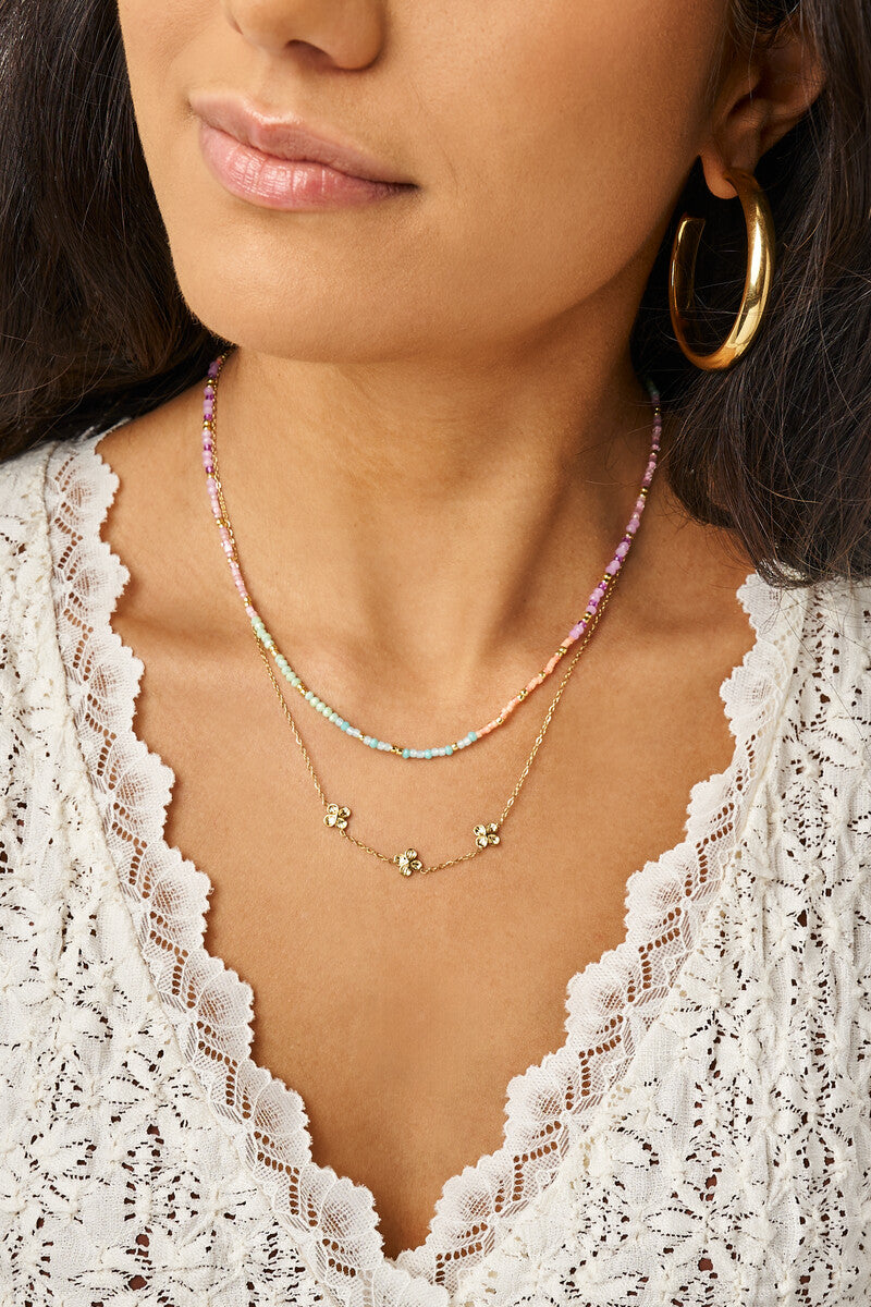 Ketting met multikleur kralen - My Jewellery