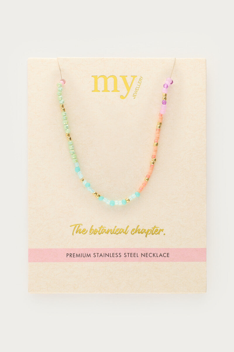 Ketting met multikleur kralen - My Jewellery