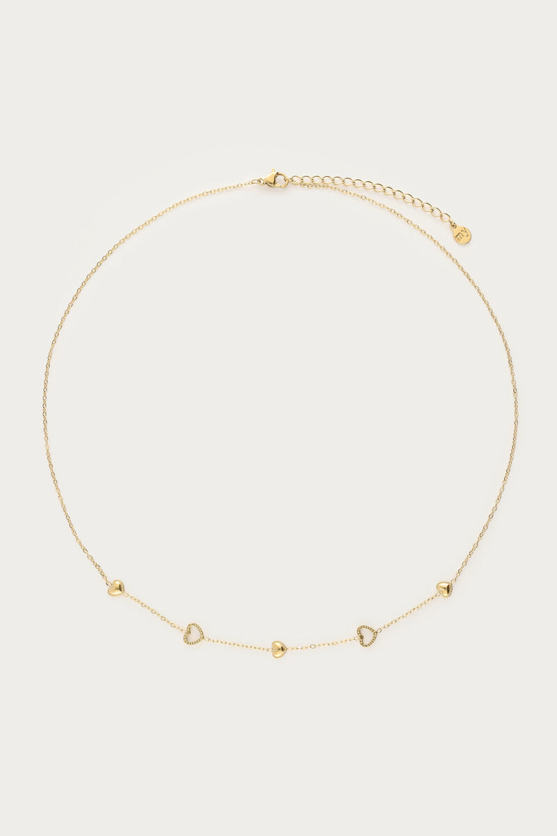 Ketting met open hartjes - My Jewellery