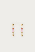 Stud met mini multikleur kralen - My Jewellery