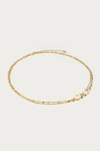 Driedubbele ketting met witte bloemen - My Jewellery