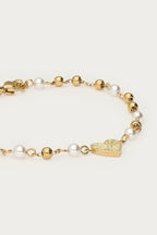 Armband met hartje en imitatieparels - My Jewellery