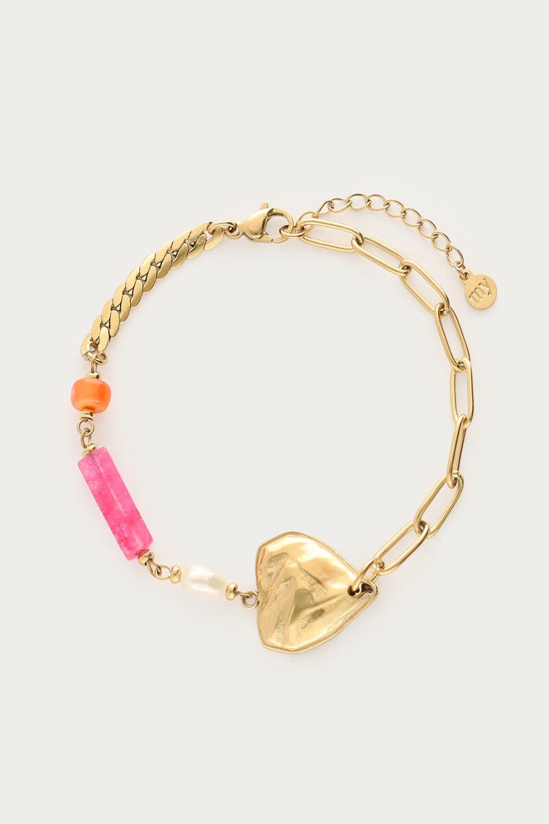 Ciao armband met kralen en hartje