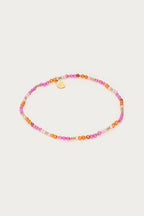 Ciao armband met roze en oranje kralen