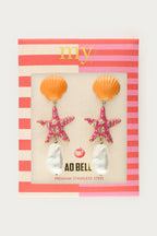 Ciao oorhangers met zeester en imitatieparels