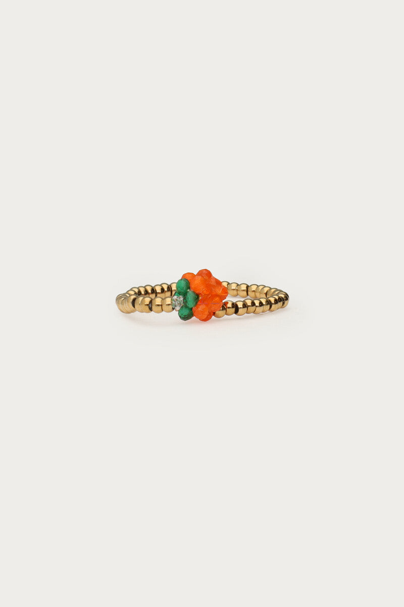 Ciao stretch ring met mandarijn