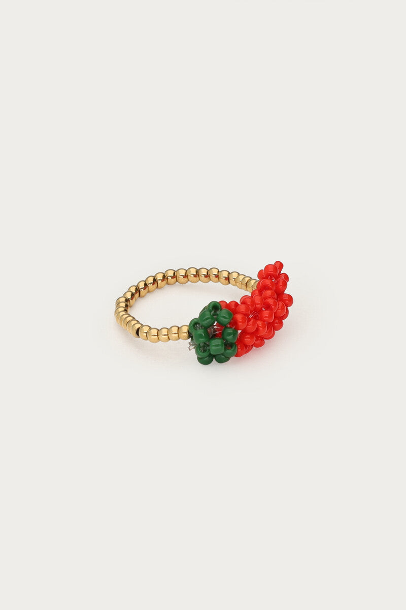 Ciao stretch ring met rode peper