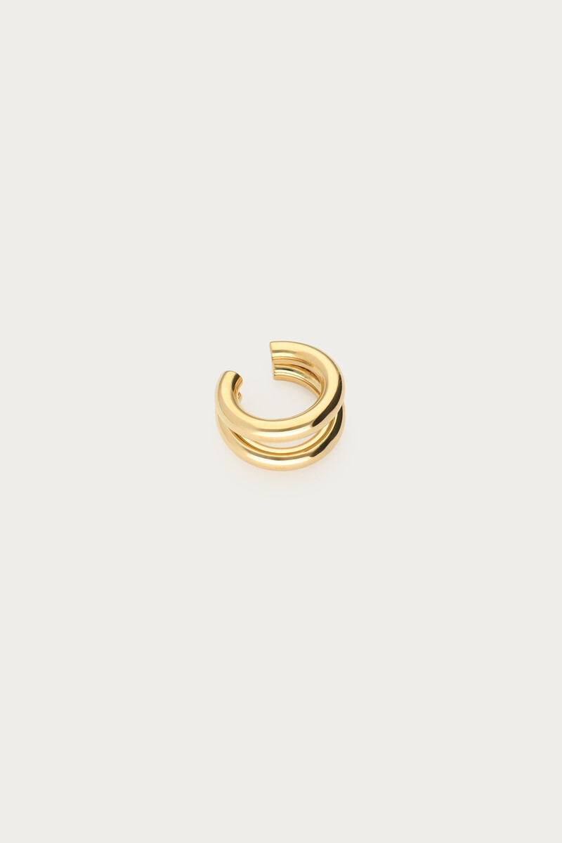 Ear game ear cuff met dubbele rij