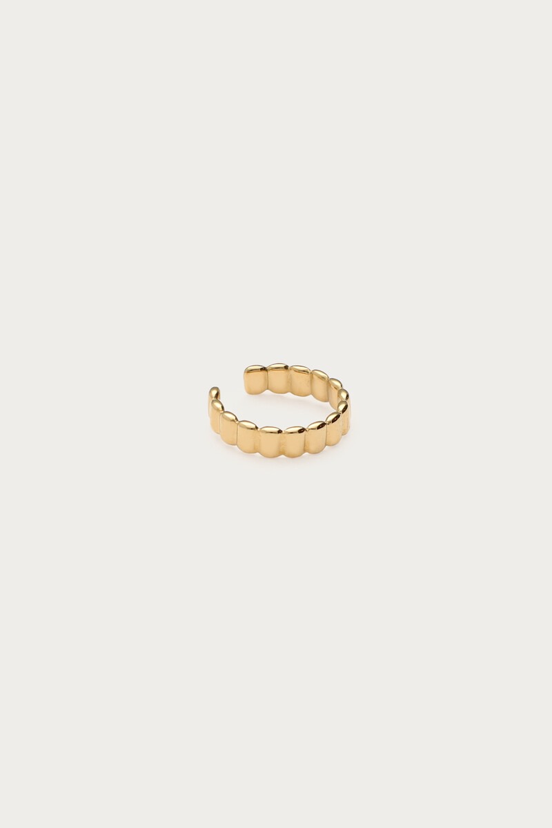 Ear game ear cuff met ribbels
