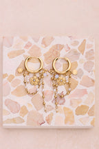 Oorringen met zoetwaterparels en bloemen - My Jewellery