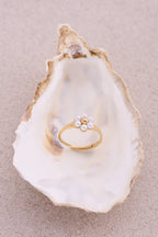 Ring met zoetwaterparel bloem - My Jewellery