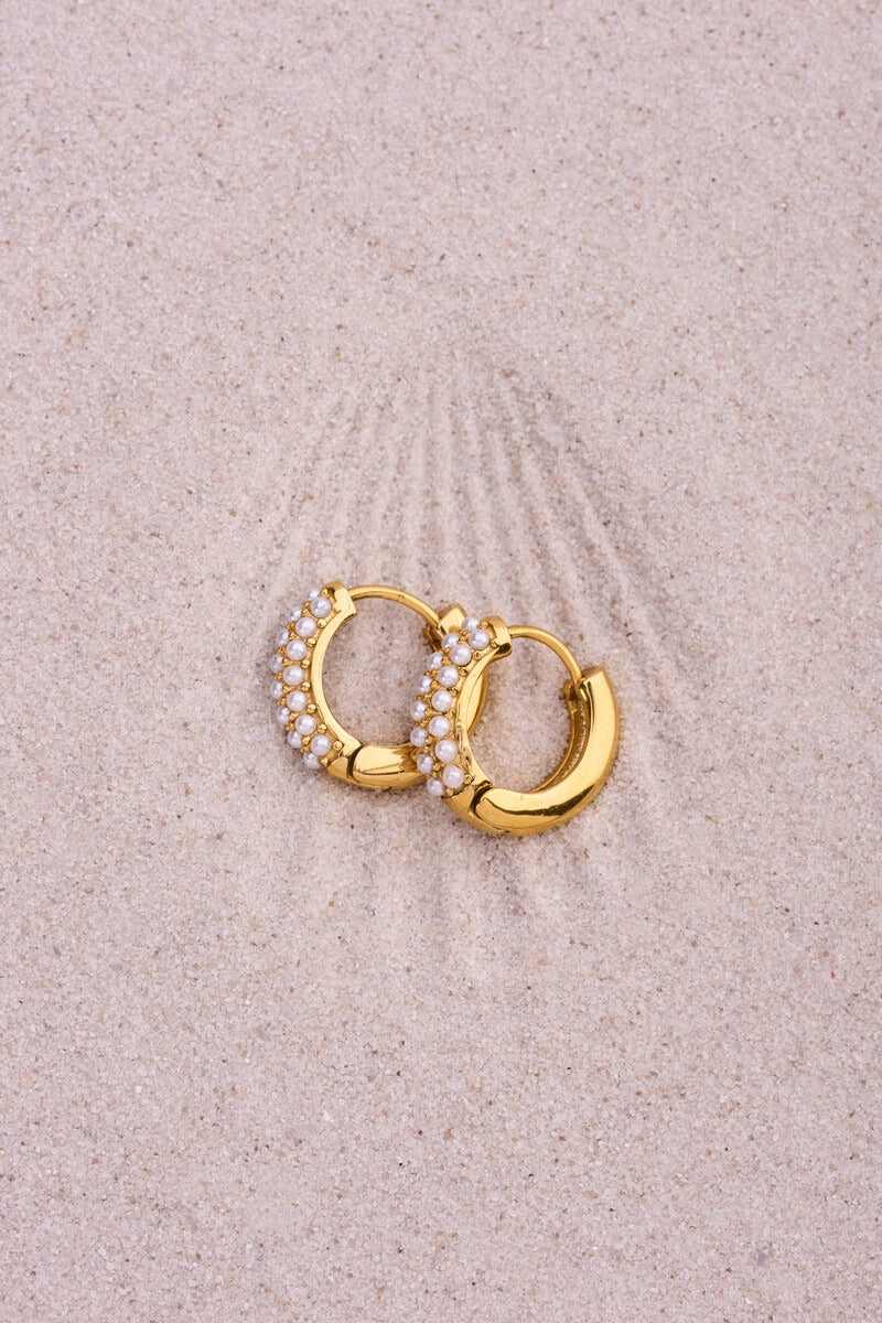 Oorringen met mini imitatieparels - My Jewellery