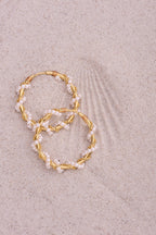 Statement oorringen met imitatieparels swirl - My Jewellery